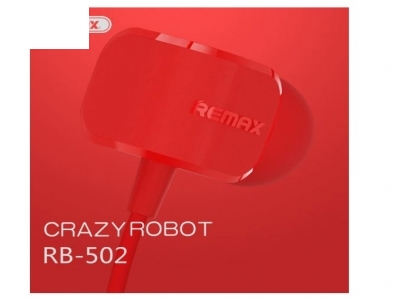 REMAX Слушалки Crazy Robot 3.5mm RM-502 - Red