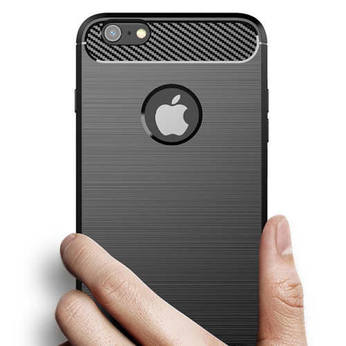 Силиконов Калъф Carbon за iPhone 8 / 7 / iPhone SE 2020, Черен