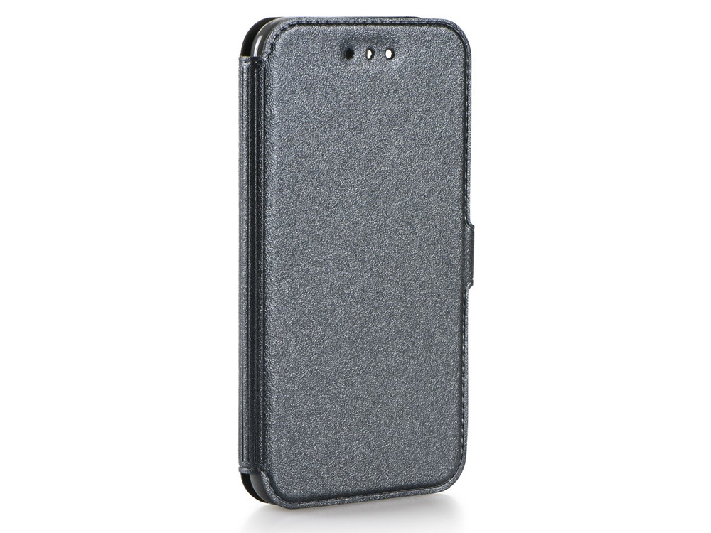 Тефтер странично отваряне  BOOK POCKET за IPhone X / 10 , Сив