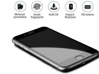 Стъклен протектор 5D Full Glue Iphone 7 / 8 / iPhone SE 2020(4.7), Черен