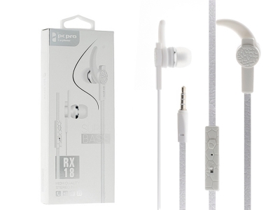 Слушалки с Микрофон PCPRO RX-18, Бял