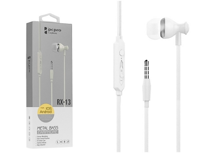 Слушалки с Микрофон PCPRO RX-13, Бял
