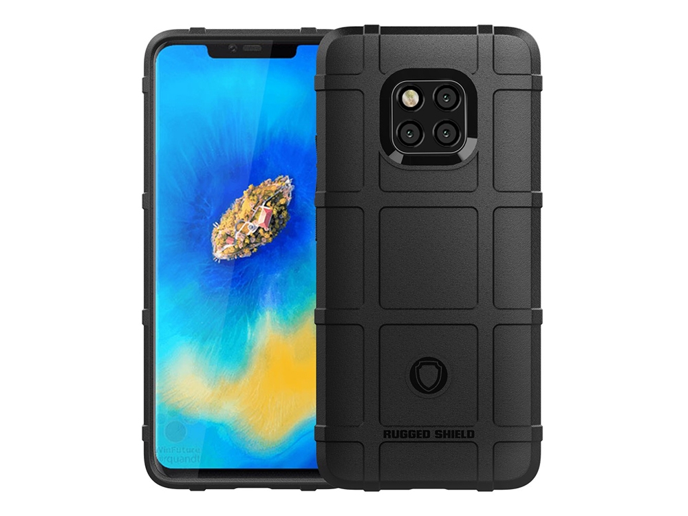 Удароустойчив гръб Grid за Huawei Mate 20 Pro, Черен