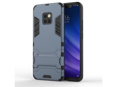 Удароустойчив гръб с Поставка за Huawei Mate 20 Pro, Тъмно син