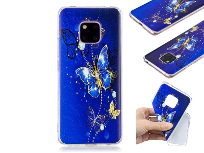 Силиконов гръб за Huawei Mate 20 Pro, Пеперуда