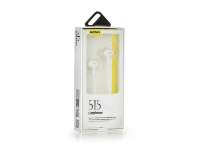 Слушалки с микрофон REMAX 3.5mm RM-515 , Бял
