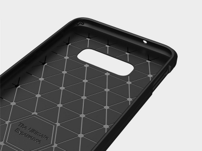 Силиконов Калъф Carbon за Samsung Galaxy S10e, Черен
