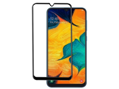 Стъклен Протектор Full Glue 5D за Samsung Galaxy A30, Samsung Galaxy A50, Samsung Galaxy A30s , Черен