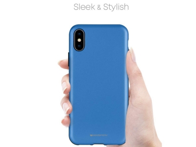Удароустойчив Гръб Mercury SKINNY за iPhone XS Max, Син