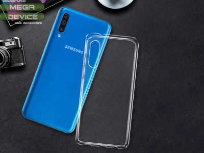 Силикон Ултра Слим 0.5mm за Samsung Galaxy A50, Прозрачен