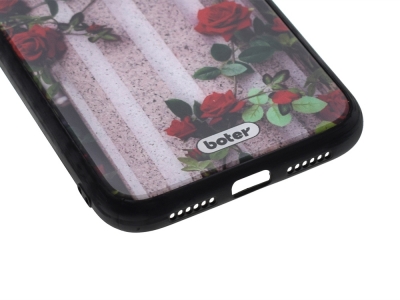 Пластмасов Гръб Glass Boter за iPhone XR (6.1) , Рози