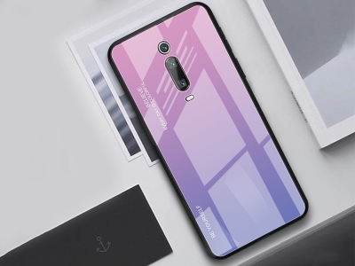 Стъклен Гръб Glass за Xiaomi Redmi K20 / Xiaomi K20 Pro / Xiaomi Mi 9T / Xiaomi Mi 9T Pro, Розов/ Лилав