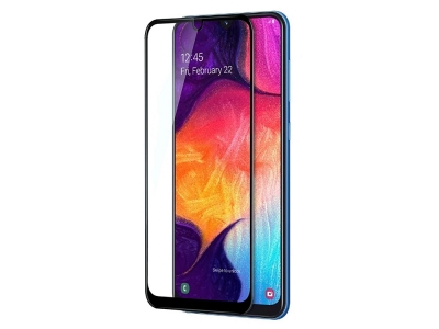 Стъклен Протектор Full Glue 5D за Samsung Galaxy A10, Черен