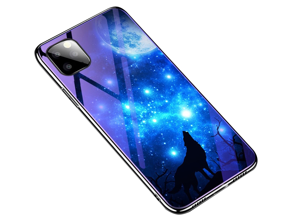 Стъклен Гръб Glass Blue-ray за iPhone 11 Pro (5.8) , Вълк