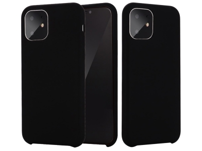 Силиконов калъф LUX за iPhone 11, Черен