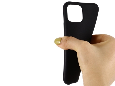 Силиконов калъф LUX за iPhone 11, Черен