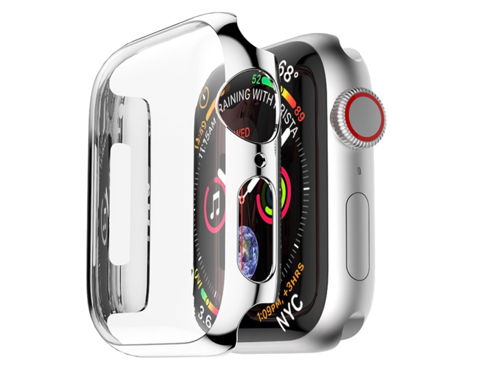 Удароустойчив калъф за Apple Watch Series 4, Сребрист