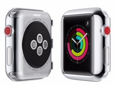 Удароустойчив калъф за Apple Watch Series 4, Сребрист