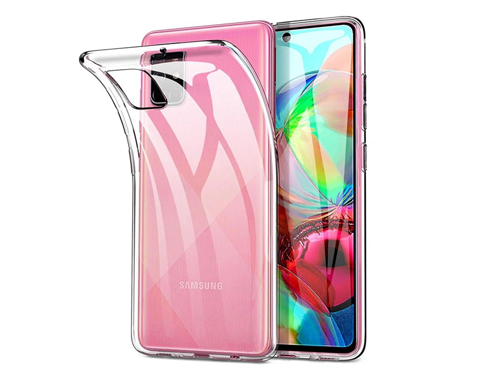 Силиконов калъф за Samsung Galaxy A71, Прозрачен 