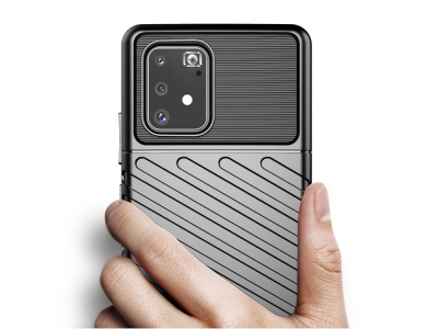 Силиконов калъф Thunder за Samsung Galaxy S10 Lite / A91, Черен
