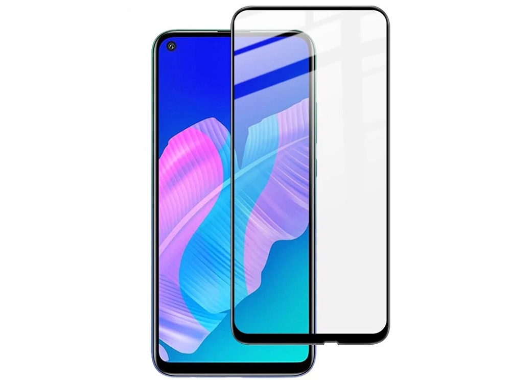 Стъклен Протектор Full Glue 5D за Huawei P40 Lite E, Черен