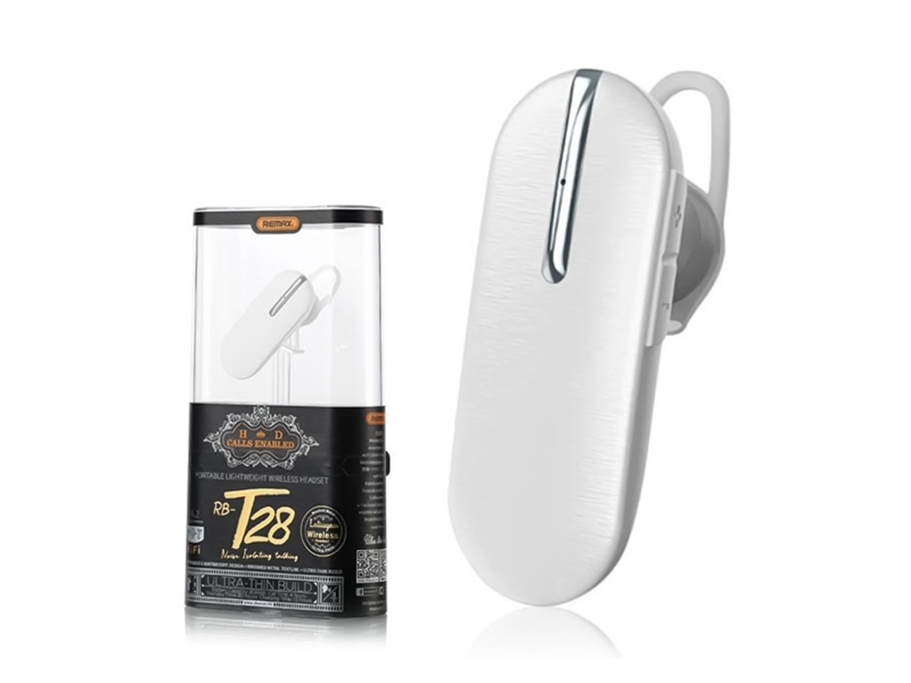 Bluetooth слушалка REMAX  RB-T28, Бял