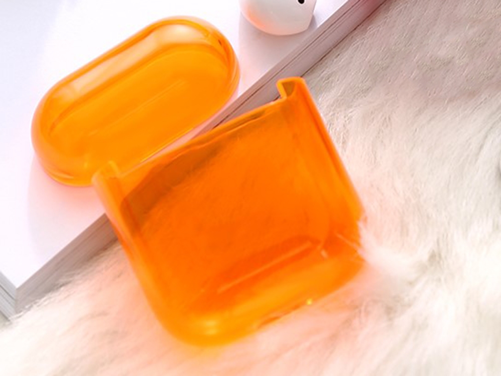 Пластмасов калъф за Apple AirPods, Оранжев 