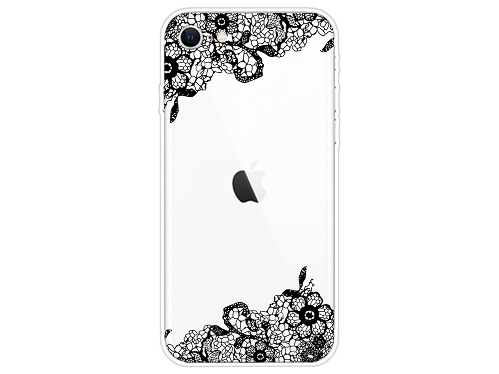 Силиконов Гръб за iPhone 7 / iPhone 8 / iPhone SE (2020), Орнаментни цветя