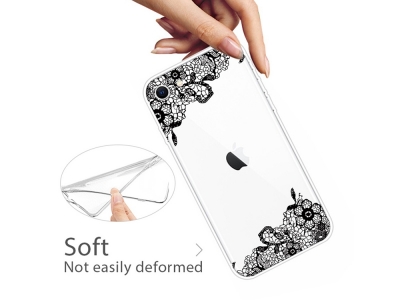 Силиконов Гръб за iPhone 7 / iPhone 8 / iPhone SE (2020), Орнаментни цветя