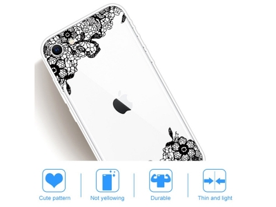 Силиконов Гръб за iPhone 7 / iPhone 8 / iPhone SE (2020), Орнаментни цветя
