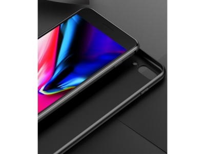 Стъклен гръб Glass за Huawei P40 Lite E/Y7P, Червен- Черен