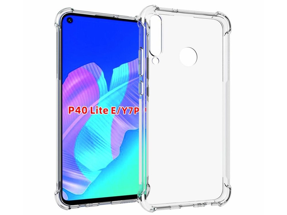 Силиконов калъф Drop-resistant за Huawei P40 lite E / Y7p / Honor 9C, Прозрачен