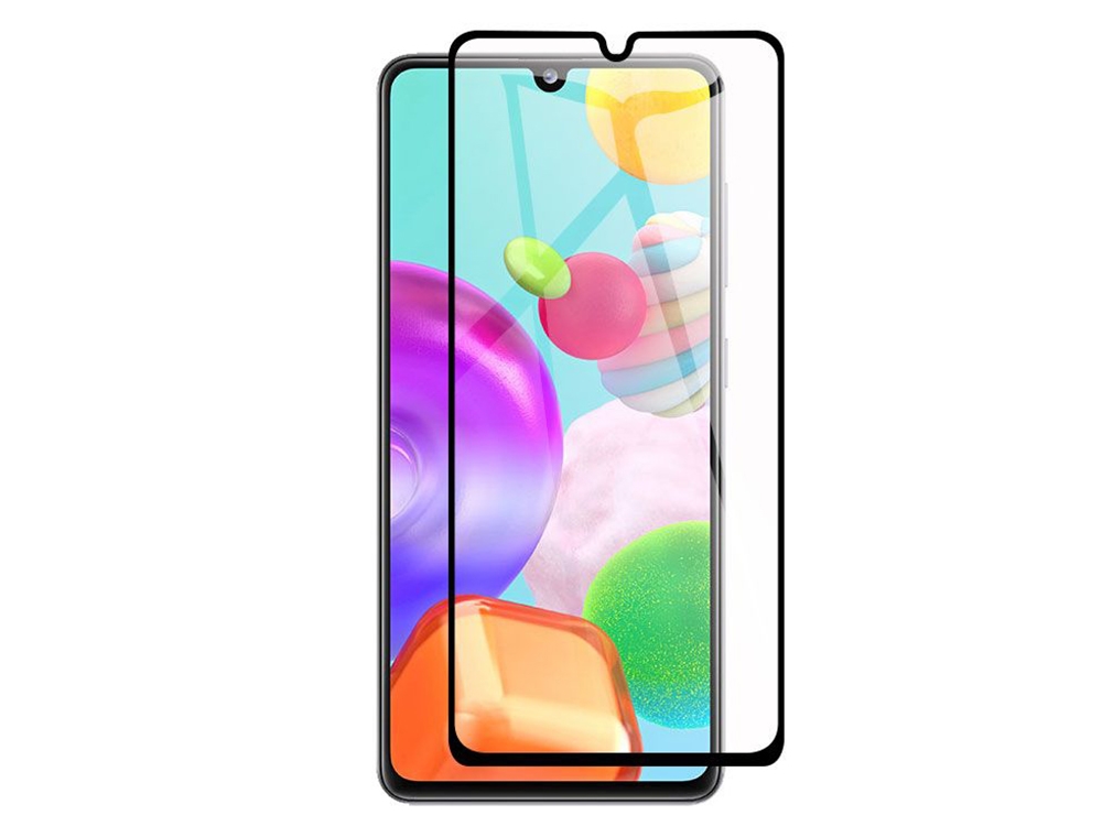 Стъклен Протектор 5D Full Glue за Samsung Galaxy A31, Черен