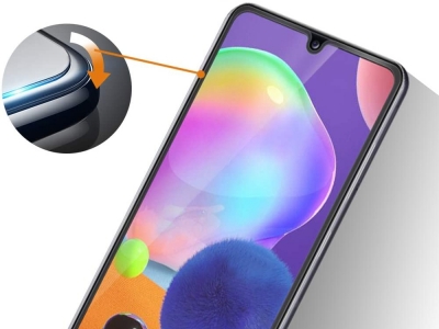 Стъклен Протектор 5D Full Glue за Samsung Galaxy A31, Черен