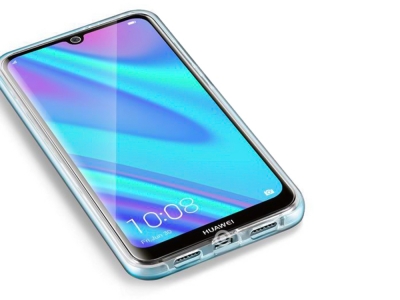 360 градуса силиконов калъф за Huawei P40 Lite E, Прозрачен