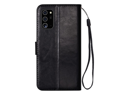 Калъф Тефтер Crazy Horse за Samsung Galaxy Note 20 / Note 20 5G, Черен