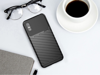 Силиконов гръб Twill Skin за Xiaomi Redmi 9A, Черен