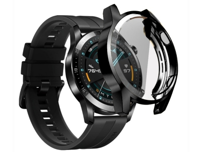 Силиконов Протектор за  смарт часовник Huawei Watch GT 2 46mm, Черен