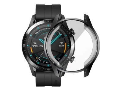 Силиконов Протектор за  смарт часовник Huawei Watch GT 2 46mm, Черен