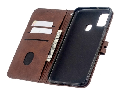 Калъф Тефтер Shell Wallet за Samsung Galaxy M21 / M30s, Кафе