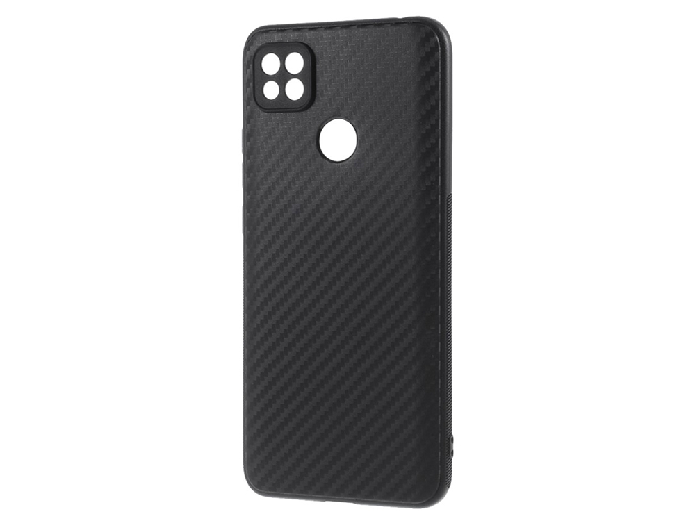 Силиконов Калъф Carbon за Xiaomi Redmi 9C, Черен