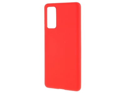 Силиконов калъф Matte за Samsung Galaxy S20 FE, Червен