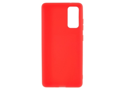 Силиконов калъф Matte за Samsung Galaxy S20 FE, Червен