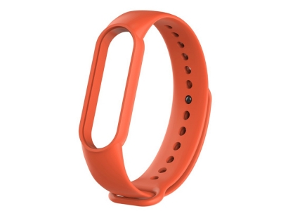 Силиконова каишка за Xiaomi Mi Band 5, Оранжев