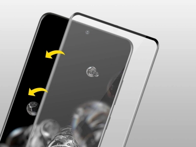 Стъклен протектор 5D Full Glue за Samsung Galaxy S20 Ultra, Черен