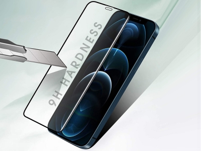 Стъклен Протектор 5D Full Glue за iPhone 12 Pro Max, Черен