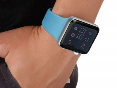 Силиконова каишка за Apple Watch Series 1/2/3 38mm / Series 4/5/6/SE 40mm, Син