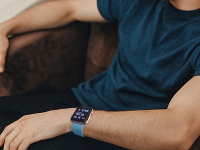 Силиконова каишка за Apple Watch Series 1/2/3 38mm / Series 4/5/6/SE 40mm, Син