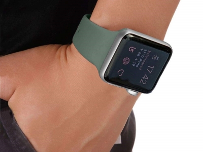 Силиконова каишка за Apple Watch Series 1/2/3 42mm / Series 4/5/6/SE 44mm , Зелен
