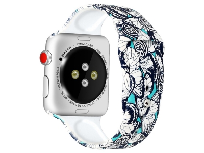 Силиконова каишка за Apple Watch Series 5 4 44mm / Series 3 2 1 42mm - Style E